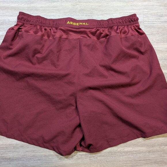 Nike Arsenal Mens XL 2010 2011 Red Football Soccer Shorts Lined Embroidered Logo - Picture 11 of 15